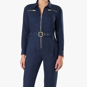 WeWoreWhat Linen Utility Jumpsuit